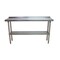Bk Resources Work Table Stainless Steel With Undershelf, 1.5" Rear Riser 60"Wx18"D VTTR-1860 - alternate 3
